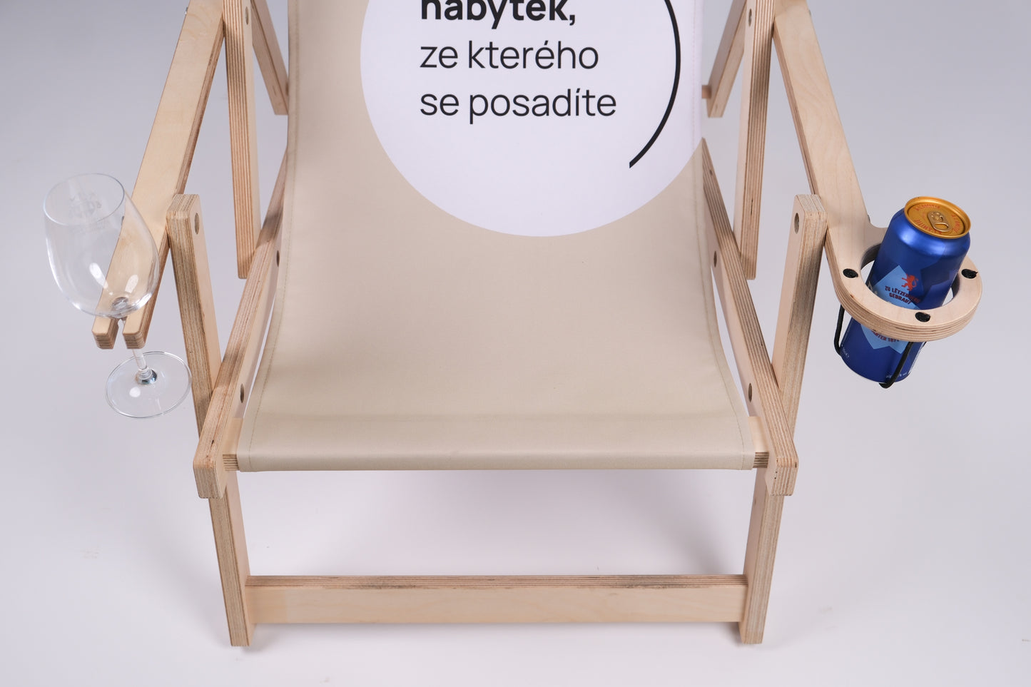 Zahradní lehátko GARDE s područkami a držáky
